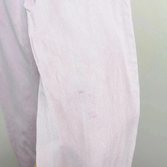 Zara Womens 6  High Rise Light Pink Straight Leg Jeans - Picture 12 of 14